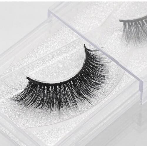 1 pair 3D Handmade Thick Mink Eyelashes Natural False Eyelashes for Beauty Makeup fake Eye Lashes Extension