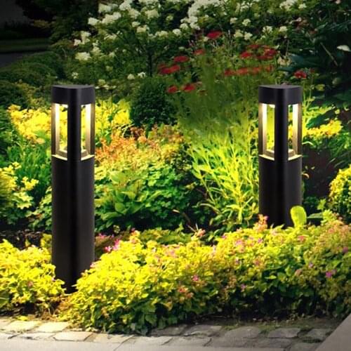 10W Outdoor Garden Pillar Lamp Waterproof Modern Aluminum Post Lawn Light Villa Courtyard Patio Pathway Landscape Bollards Light