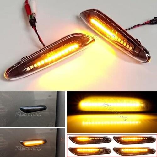 2 pieces Led Dynamic Side Marker Turn Signal Light Indicator Blinker Lamp Signal Lamp For BMW E90 E91 E92 E93 E60 E87 E82 E46