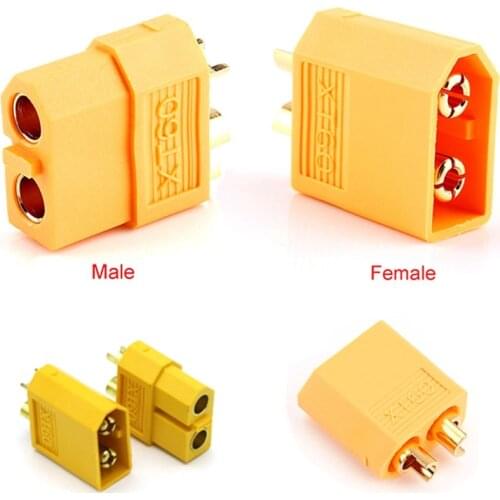 200pcs XT60 bullet connector plug, male and female (100 pairs) wholesale for RC Lipo lithium polymer battery register shipping