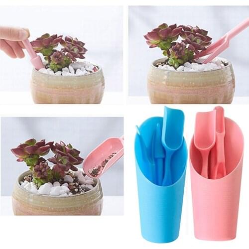 4pcs Mini Garden Tools Succulent Planting Kit Flower Growing Tool Set Home Plant Cultivation Garden Potted Flower Canes Rod Tool