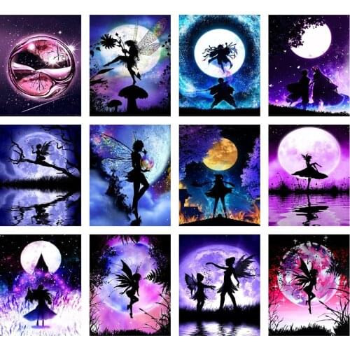 5D DIY Diamond Painting Disney Fantasy Fairy Butterfly Diamond Embroidery Mosaic Picture Crafts Home Decoration Handmade