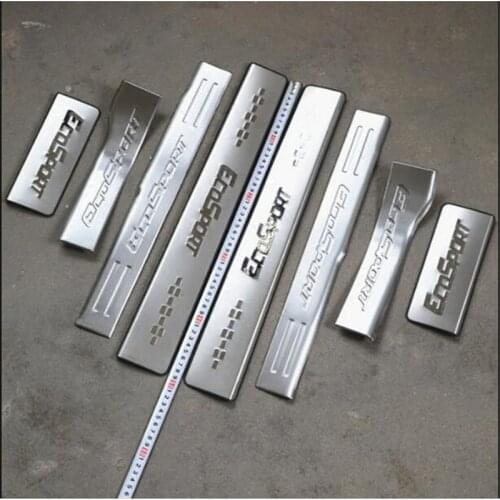 Car styling Auto parts Stainless Steel Car Door Sill Scuff Plate Guard Sills For Ford Ecosport 2013-2018 Automobile styling