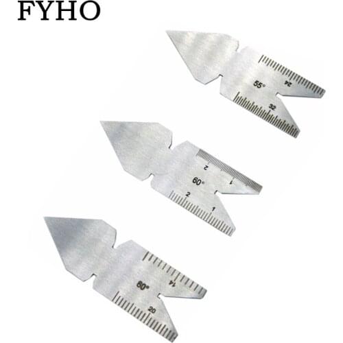 Center Gauge 60 Degree 55 Degree Inch Metric Screw Thread Pitch Gauge Measuring Angular Template Tool HY75
