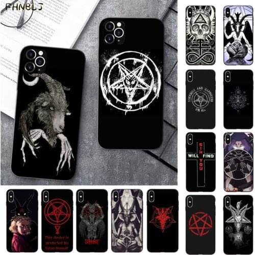 FHNBLJ Devil Satan Black TPU Soft Rubber Phone Cover for iPhone 11 pro XS MAX 8 7 6 6S Plus X 5 5S SE 2020 XR case