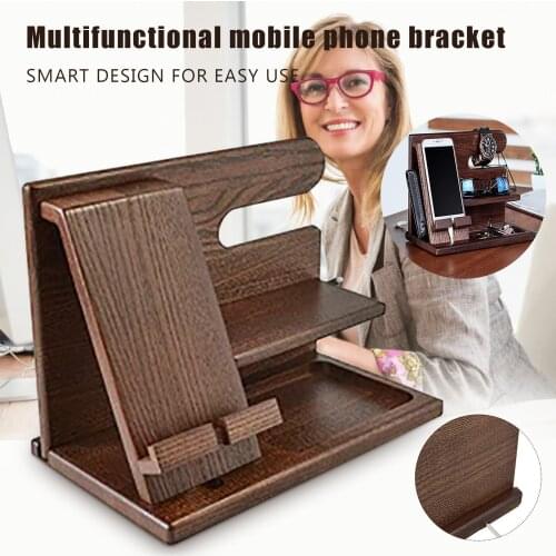 Phone Mouted Holder Storage Rack Desktop Smartphone Hanging Charging Multifunction Holder Rack Home Storage Accessories Holders