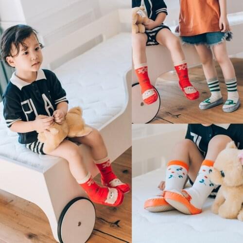 Baby Toddler Socks And Shoes Non-slip Soft Bottom Kids Soft Socks Cotton Fashion For Boy and Girls Children Gift Footwear In One