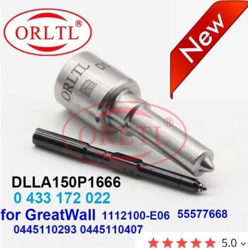 ORLTL Diesel Fuel Injector Nozzle DLLA150P1666 0 433 172 022 for GreatWall 0 445 110 293 0445110293 1112100-E06 55577668