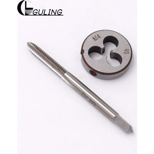 GULING HSS 2pcs Metric Screw hand tap and die Set suit M7 M8 M9 M10 M11 M12 M13 Fine thread dies taps Set