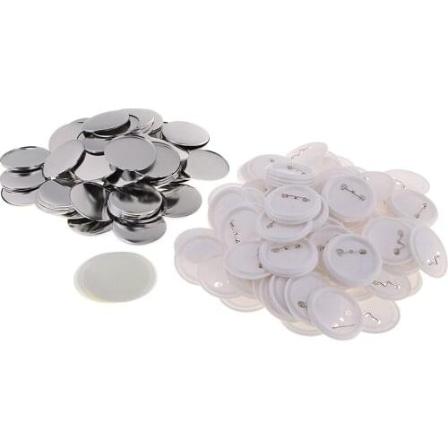 100pcs Button Components / Badge Components / Lapel Buttons for Badge Making Machine Or