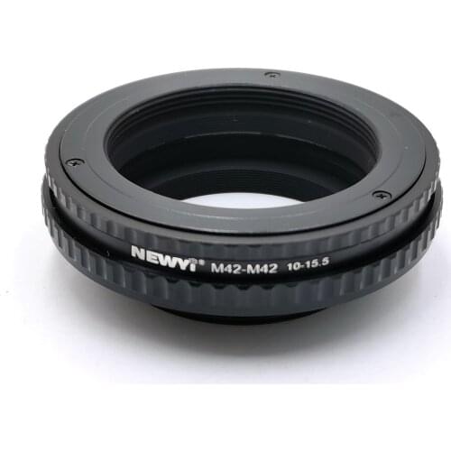 M42-M42 10-15.5 M42 to M42 Mount Focusing Helicoid Ring Adapter 10mm-15.5mm Macro Extension Tube