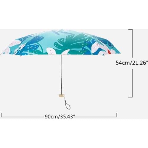 Q0KF Mini Pocket Umbrella Lightweight Compact Rain Sun Umbrella Travel Portable Folding Umbrella Ultralight UV Protection for