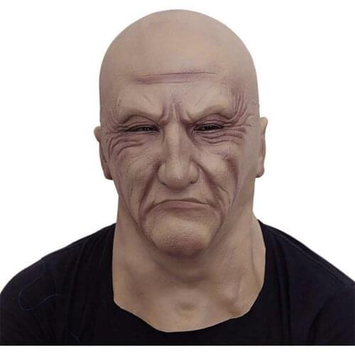 Halloween Masks Horror Latex Novelty Old Man Mask Cosplay Christmas Party Scary Decoration Mask Home Decor Маска Анонимуса