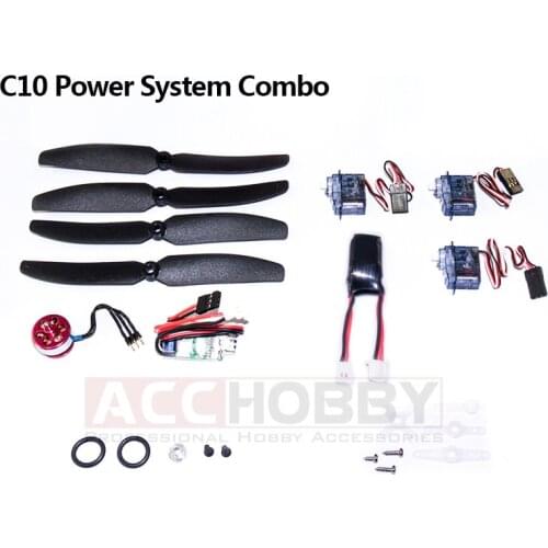 Micro Power System Combos,C10 (Including propeller saver,propeller,motor(KV 2900),ESC,servo,battery)
