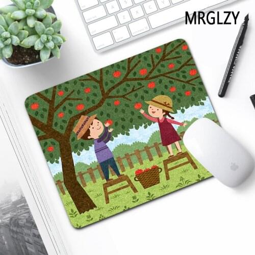 MRGLZY Cute Anime Multiple Sizes Small Mouse Pad Carpet Gamer Laptop Gaming Accessories Genshin Impact MousePad Deskmat for LOL