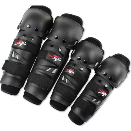 4 Pieces/ set Motorcycle Knee Pads Elbow Pads Motocross Protective Gears Moto Rider Hands and Leg Protection Shin Guards Classic