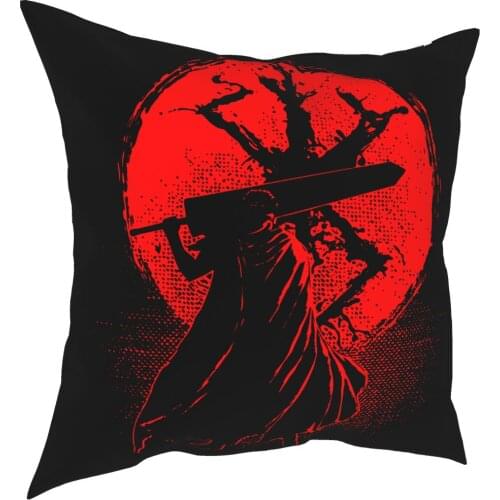 Berserk Guts Pillowcover Home Decor Swordsman Gatsu Sacrifice Zodd Cushion Cover Throw Pillow for Home Double-sided Printing