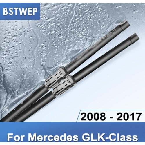 BSTWEP Wiper Blades for Mercedes Benz GLK Class X204 Fit Side Pin Arms GLK 200 220 250 280 300 320 350 CDI 4Matic