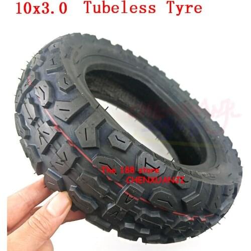 Super 10x3.0 10x3.00 electric scooter Tubeless tire 10*3.0 scooter vacuum off-road tyre 10 inch thickening Durable tire