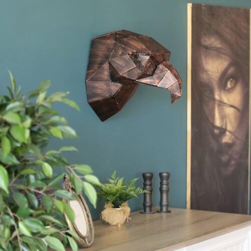 Custom Eagle - 3 Dimension Metal Eagle Sculpture Metal Wall Decor and Art, Deer, Metal Art Decor Home Office Decoration Bedroom