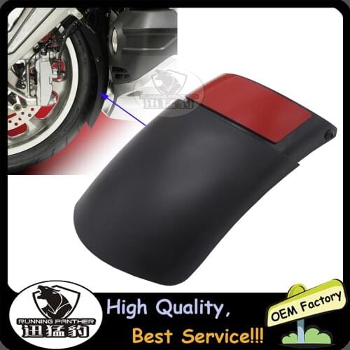 Black Front Fender Extension Cover for Honda GL1800 Goldwing 2018 2019 with ABS plastic Motorcycle