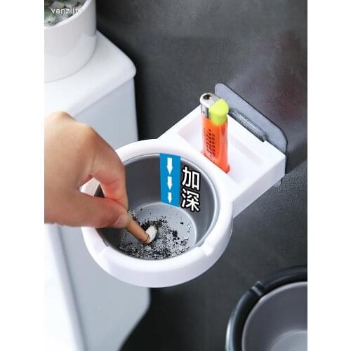 Vanzlife Toilet ashtray no punching wall hanging fashion ashtray creative wall hanging toilet multifunctional ashtray