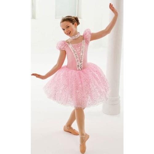 Adult Ballet Dancers Costumes Girls Ballet Leotard Dress Female Dancing Sequins Dresses Lady Stage Performance Costumes D-0479