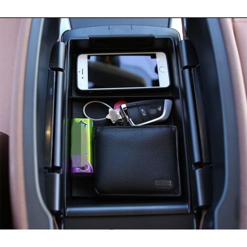 Car armrest box storage box central storage compartment compartment case Interior decoration For bmw x5 e70 x6 e71 2014-2018