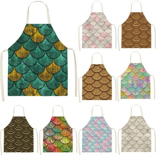 Mermaid scales apron baking accessories aprons for women kitchen accessories apron kitchen cooking accessories aprons Apron