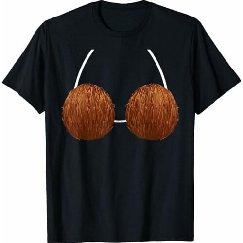 Womens Coconut Bra Shirt Funny Tropical Bra Women Amp Girls T- Tops Tee Tee Shirt