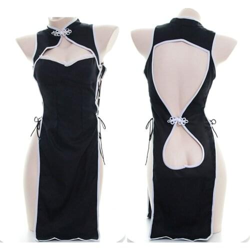 Womens Devil Cosplay Lingerie Lolita Vintage Vampire Hollow Out Costumes Sexy Backless Long Fancy Dress Erotic Sleepwear