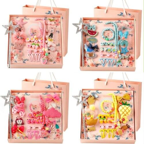 1 Box Set Cute Cartoon Princess Hairpin Gift Children Girls Kids Hair Clip Barrette Accessories Hair Ornaments Hairclip Headwear