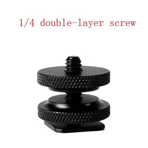 2pcs Adapter accessories Conversion Photography screw bolt 1/4 double-layer screws Connect flash camera conversions bolts