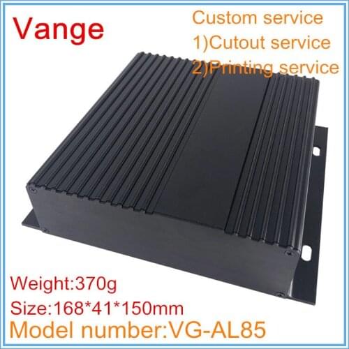 2pcs/lot extruded profiles split metal junction cases 168*41*150mm 6063-T5 Aluminum instrument shell diy for wire connector PCB