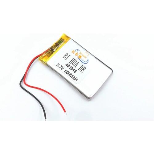 3.7V,600mAH,[403048] PLIB / polymer lithium ion / Li-ion battery for GPS,mp3,mp4,cell phone,speaker,DVR RECORDER