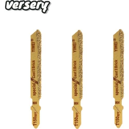 3PCS/set T150RFF Carbide Grain 50 Grit T-Shank Jigsaw Blades Ceramic Tile Cutting Tool New For ceramic tile Bricks
