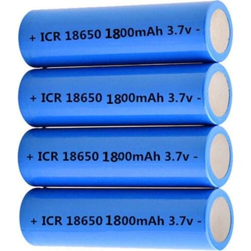 4pcs 3.7V lithium-ion battery 18650 rechargeable battery 1800mAh for laser pen flashlight battery