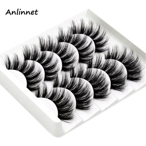 5 Pairs 3D Mink Lashes Natural Eyelashes Dramatic False Eyelashes Faux Cils Makeup Wholesale Fake Eyelash Extension makeup