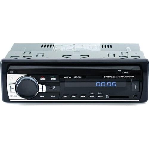 For Car Electronics DVD CD Support MP3 WMA WAV Radio Autoradio Aux Input Receiver Bluetooth Stereo Audio Player Multimedia