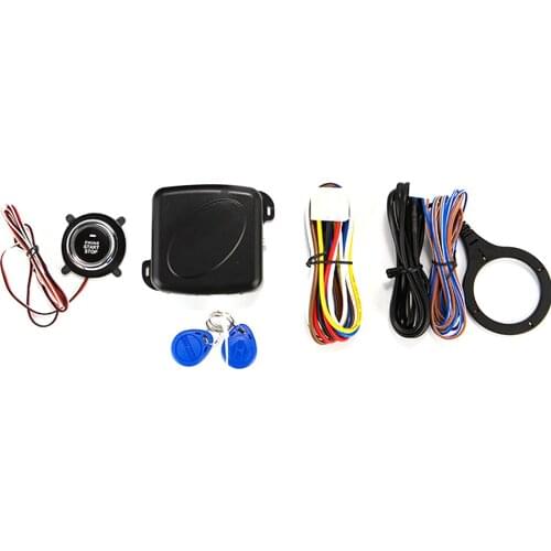 Auto Car Alarm Engine Starline Push Button Start Stop RFID Lock Ignition Switch Keyless Entry System Starter Anti-theft System