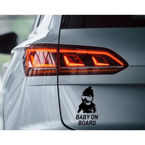 BK Home Baby On Board Design Black Car Sticker-2