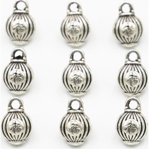 30PCS Pendant Spacer Beads for Jewelry Making DIY Necklace Bracelet Tibetan Silver-color 11x15mm Craft Accessories Finding A320