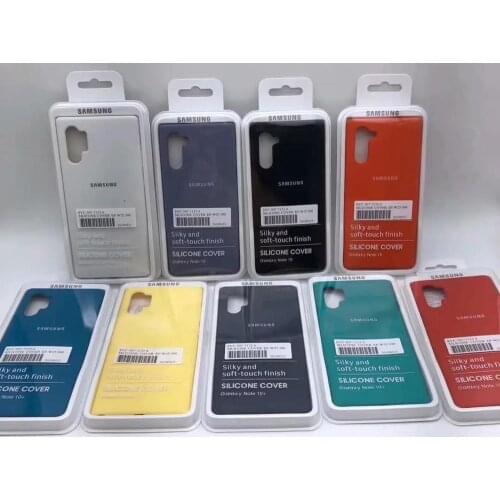 Note 10 Pro Original Case Silky and Soft-touch Silicone Cover for Samsung Galaxy S10 Plus Note 9 8 S8 S9 S7 Edge Full Protective