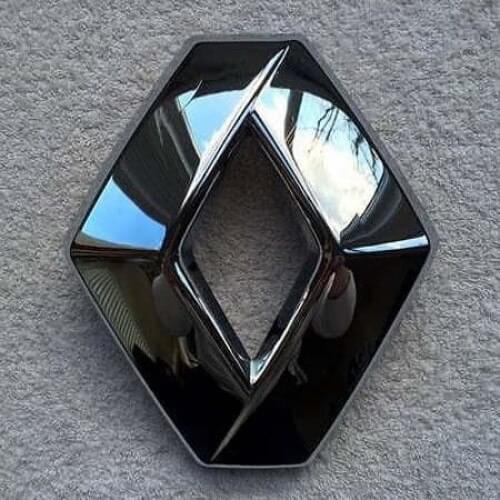 Front grille emblem Renault Clio 4 for Megane 3 Fluence Captur chrome modified black brand Logo 628909470r