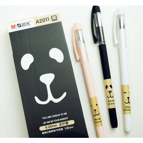 12PCS M&G chenguang a2011 full needle cute animal 0.35mm gel pen