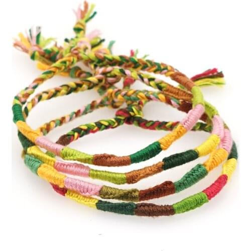 GO2BOHO 2020 Bracelet Femme Bracelets Women Gift Multicolor Braided Weaving Wire Bohemian Handmade Newest Tassel Bracelet