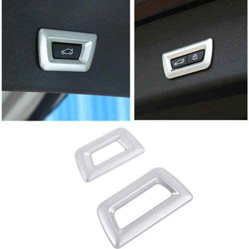 Car Trunk Electric Switch Buttons Frame Cover Trim Sticker For BMW 3 5 7 Series X1 X3 X4 X5 X6 F10 F30 F48 F35 F26 F25 F15 F16