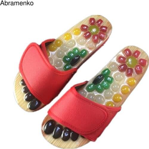 Massage Shoes Mens Slides Cobblestone Accupressure Foot Indoor Chinese Medicine Pedicure Acupoint Healthcare Flat Slippers
