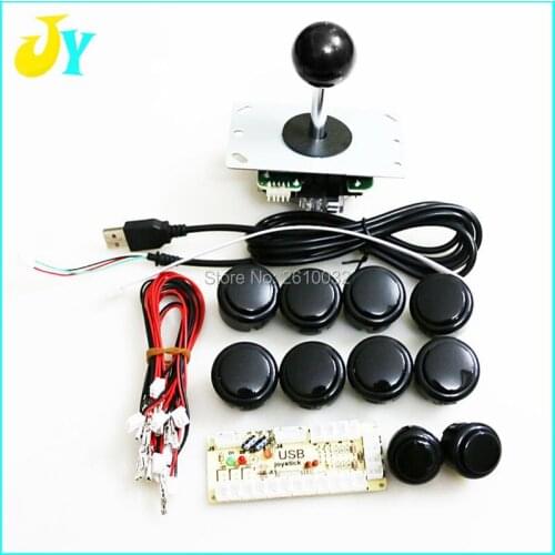 2016 new Zero Delay Arcade USB Encoder PC to Joystick Control panel with 4 Way Joystick And SANWA Type Push buttons For MAME