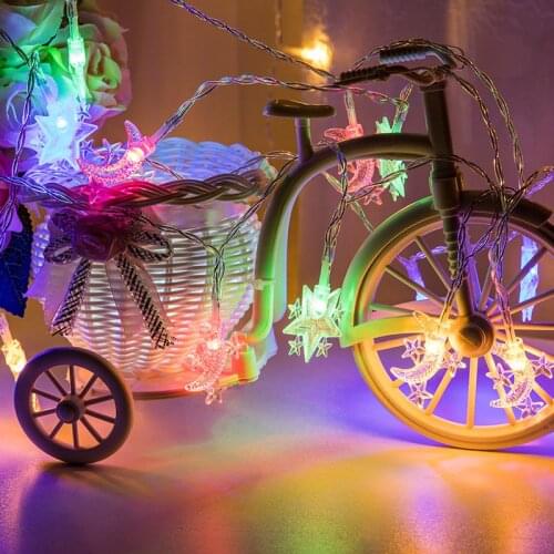 New Led Five-pointed Star Moon Light String Fairy Light Room Lights Decor Holiday Lighting Christmas Decorations Led Sting Light